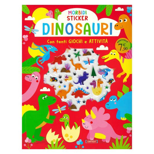Libro Morbidi Sticker Dinosauri