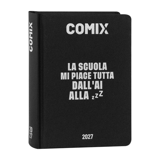 DIario Comix Mini 16 Mesi 2026/27 Nero Bianco