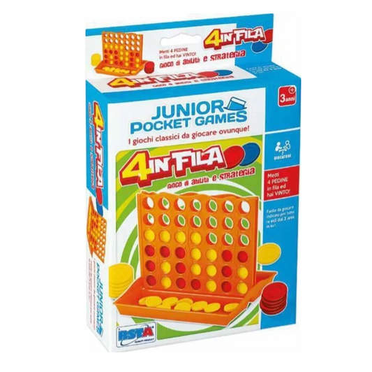 Gioco da Tavolo 4 in Fila Junior Pocket Games