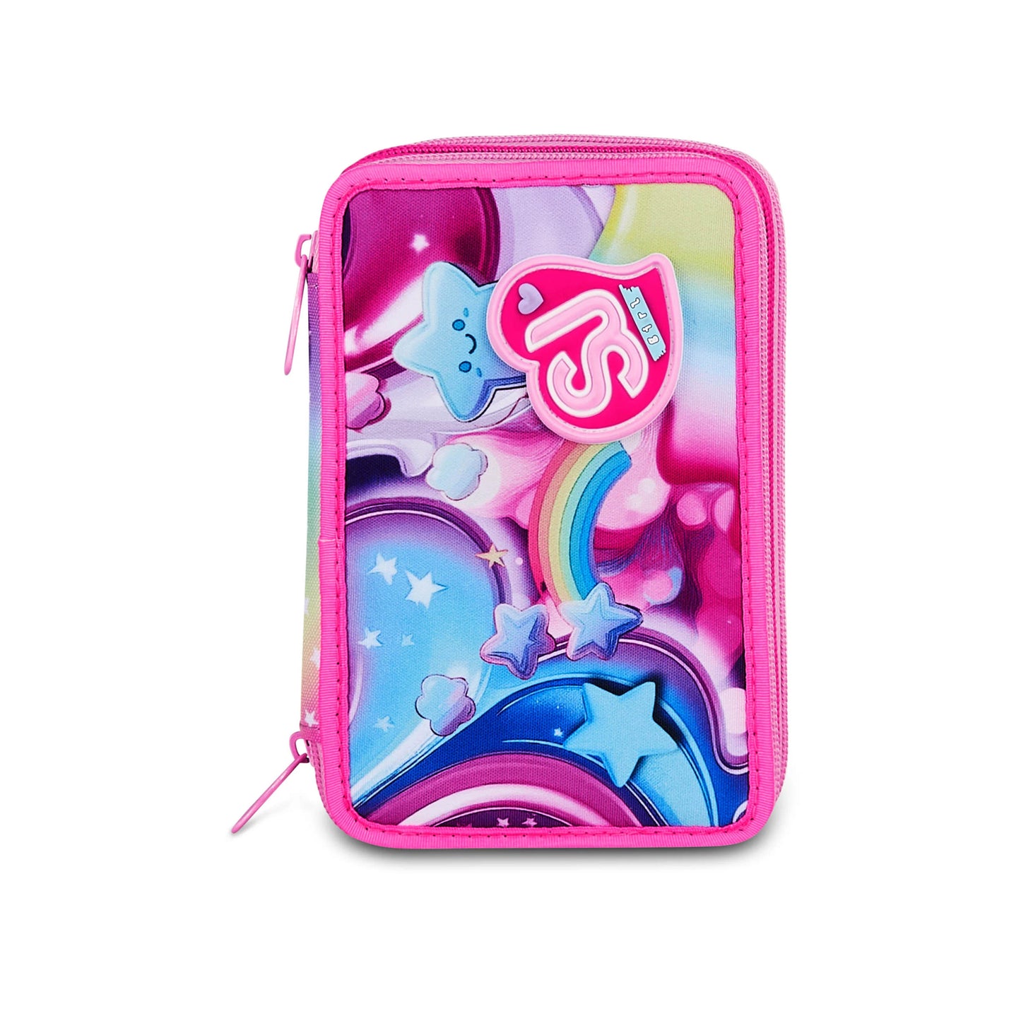 Zaino + Astuccio SJ Seven Soft Pouch Unicorno Girl