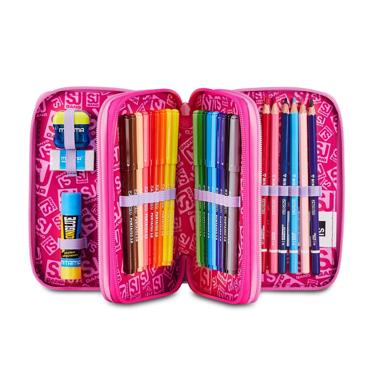 Zaino + Astuccio SJ Seven Soft Pouch Unicorno Girl