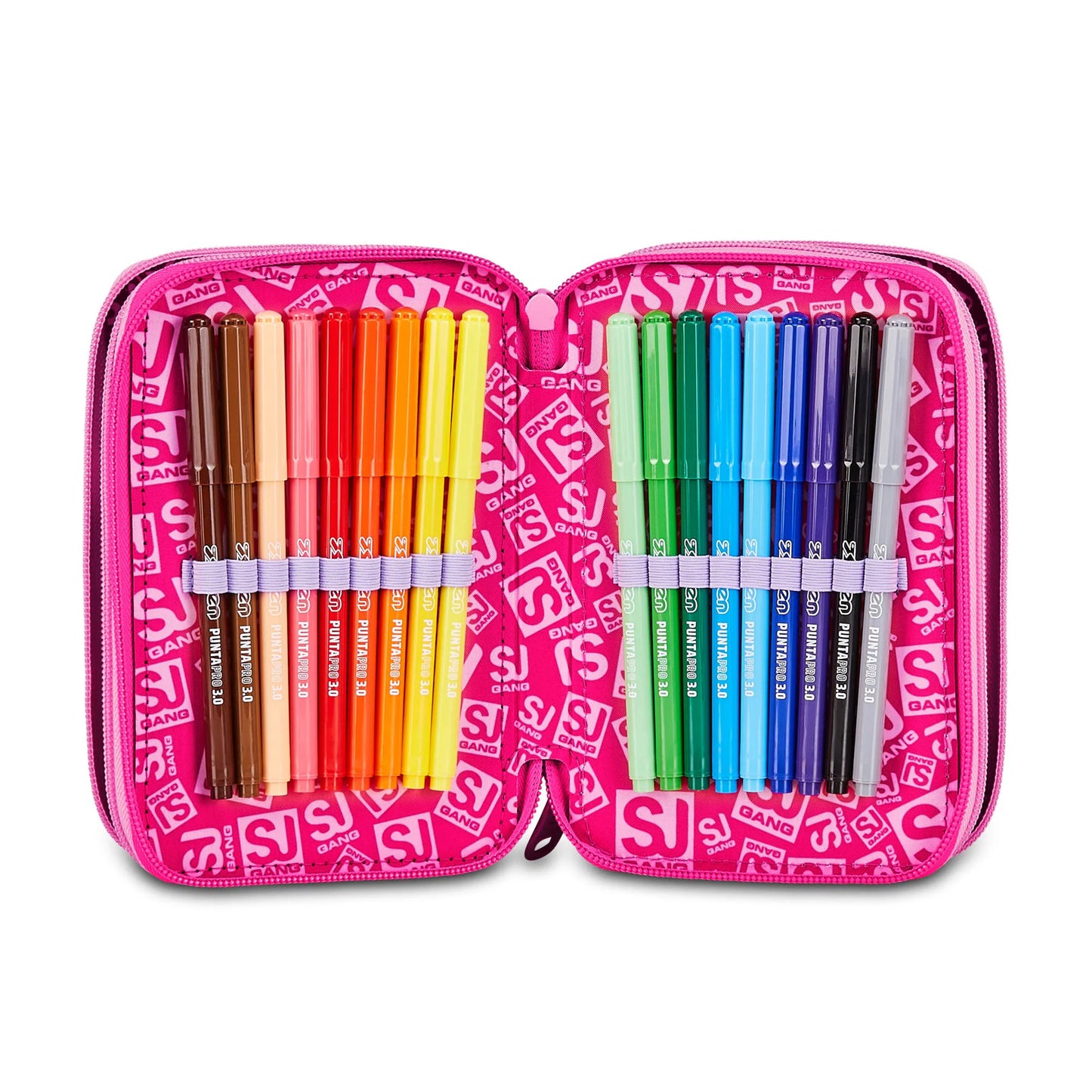 Zaino + Astuccio SJ Seven Soft Pouch Unicorno Girl