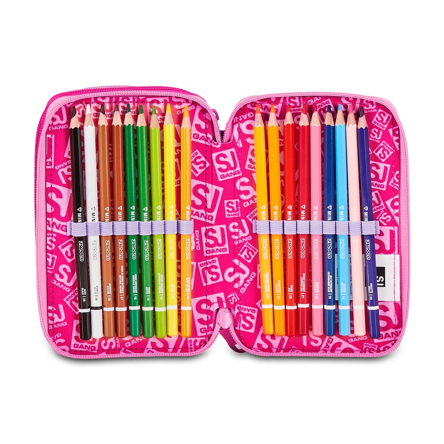 Zaino + Astuccio SJ Seven Soft Pouch Unicorno Girl