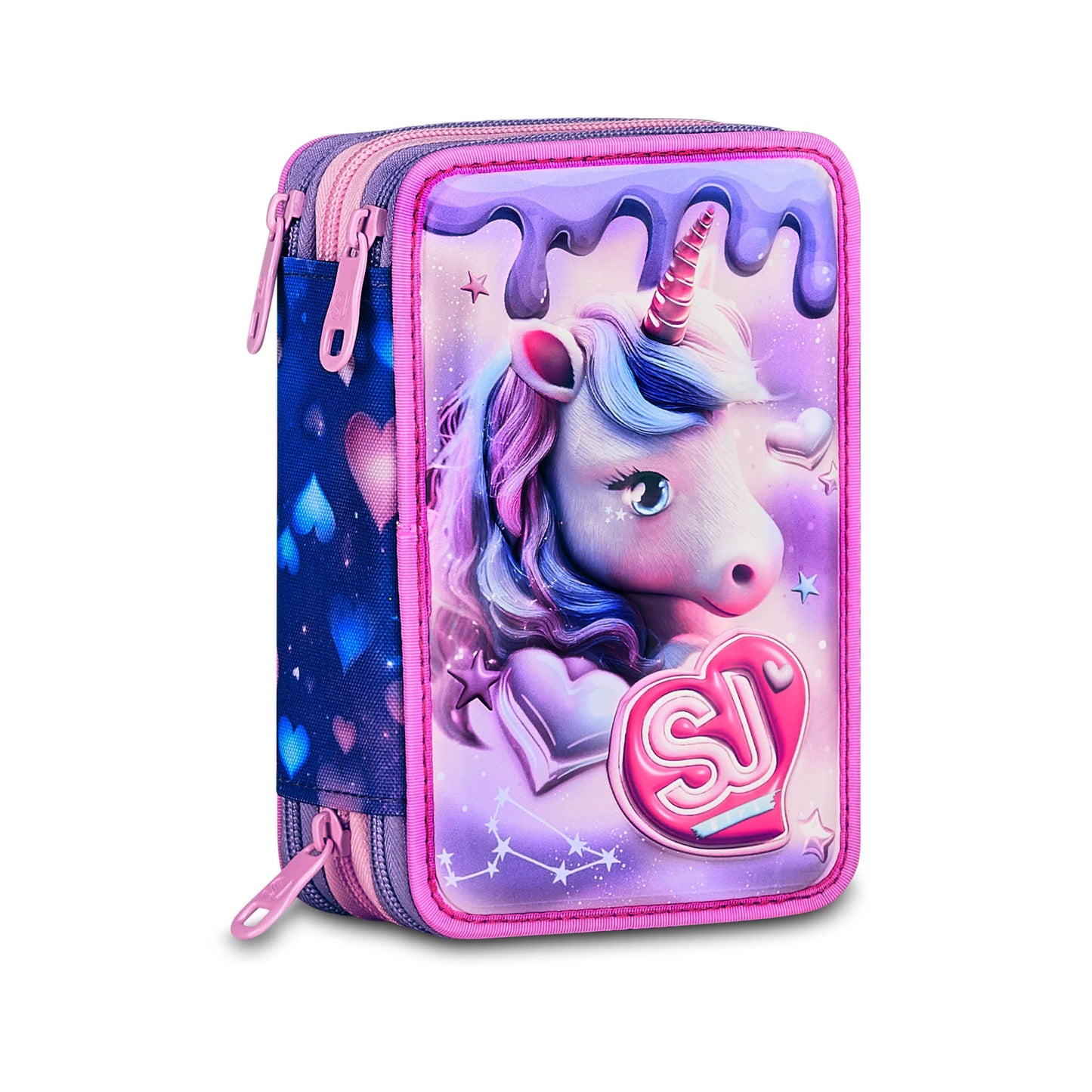 Zaino + Astuccio SJ Seven Pixie Unicorn
