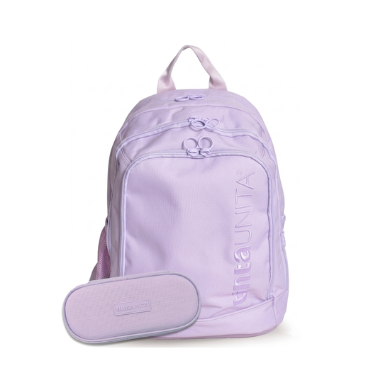 Zaino Dream Cross + Astuccio Ovale Tinta Unita Lilla + Penna 4 Colori